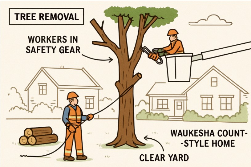 Smart Tree Removal Tips for Safer Yards in Waukesha County, WI